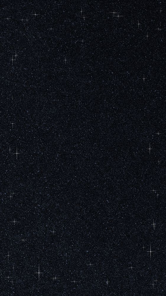 Dark starry sky mobile wallpaper, black textured background