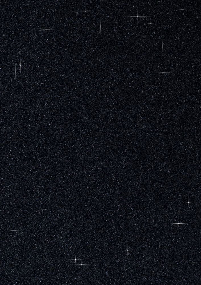 Dark starry sky background, black textured design