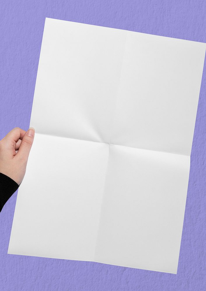 Folded paper background, purple design