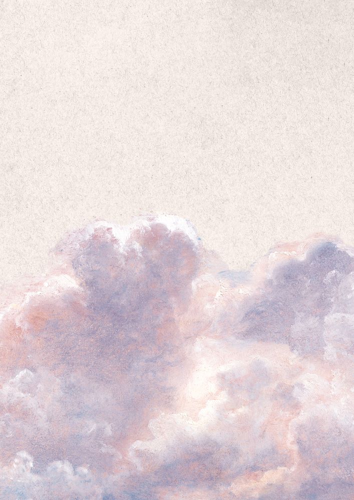 Aesthetic cloudscape background, dreamy illustration