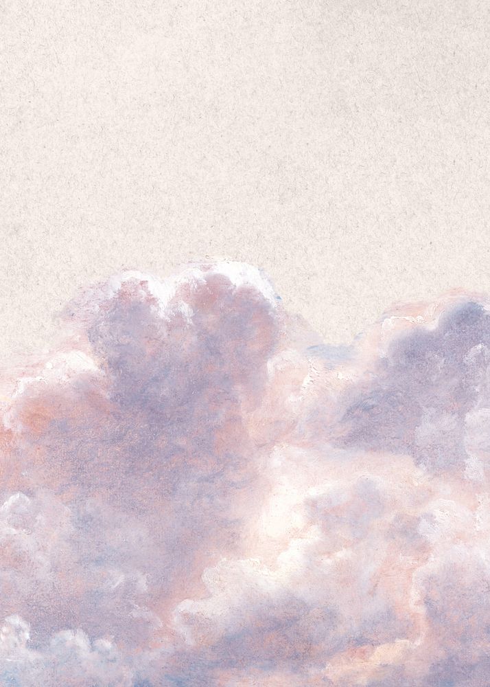 Aesthetic cloudscape background, dreamy illustration