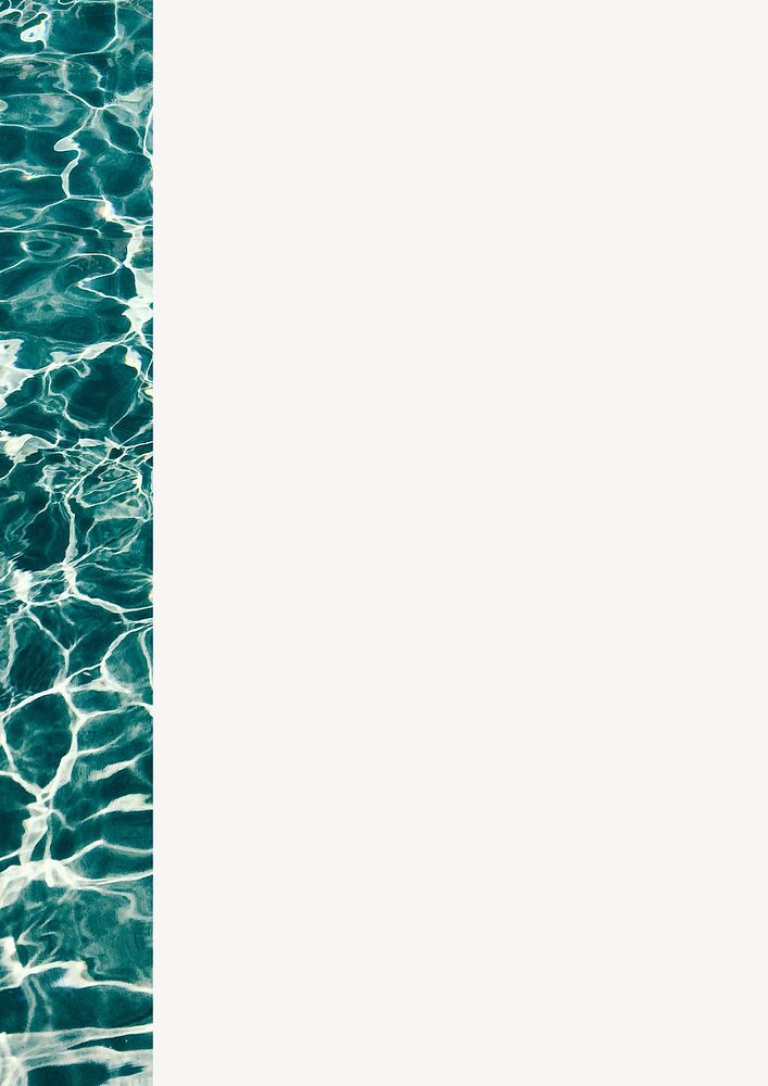 Off-white textured background, pool water border