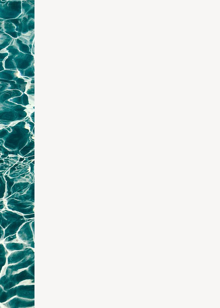 Off-white textured background, pool water border