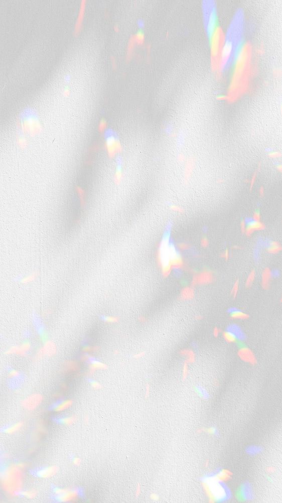 White sparkly holographic mobile wallpaper