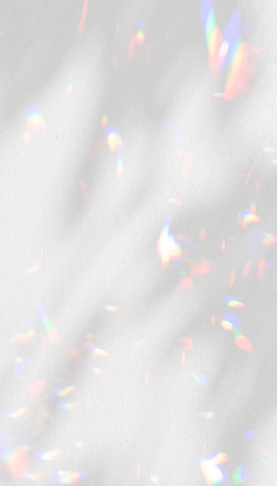 White sparkly holographic mobile wallpaper