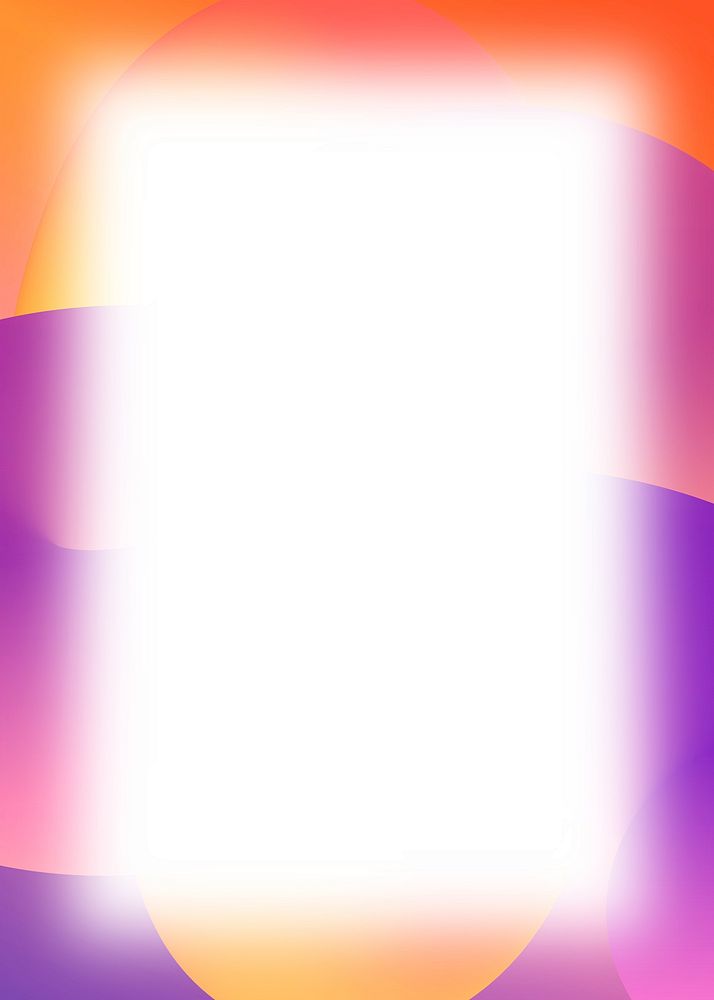 Purple gradient frame background, white design