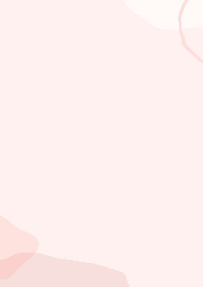 Pastel pink background, organic shapes border