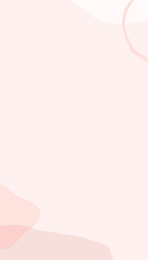 Pastel pink iPhone wallpaper, organic shapes border