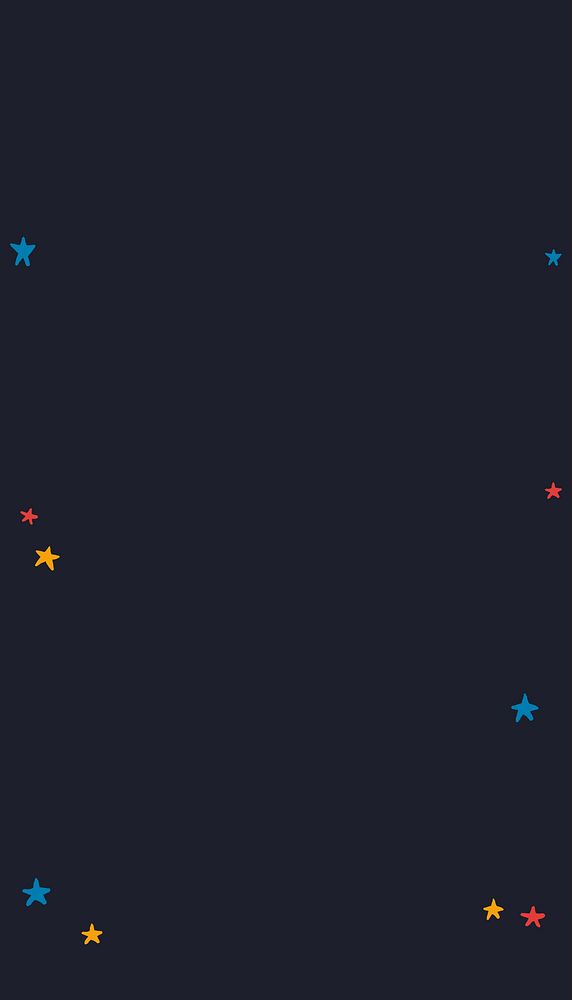 Dark blue sky mobile wallpaper, star border