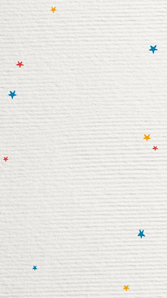 White textured mobile wallpaper, star border