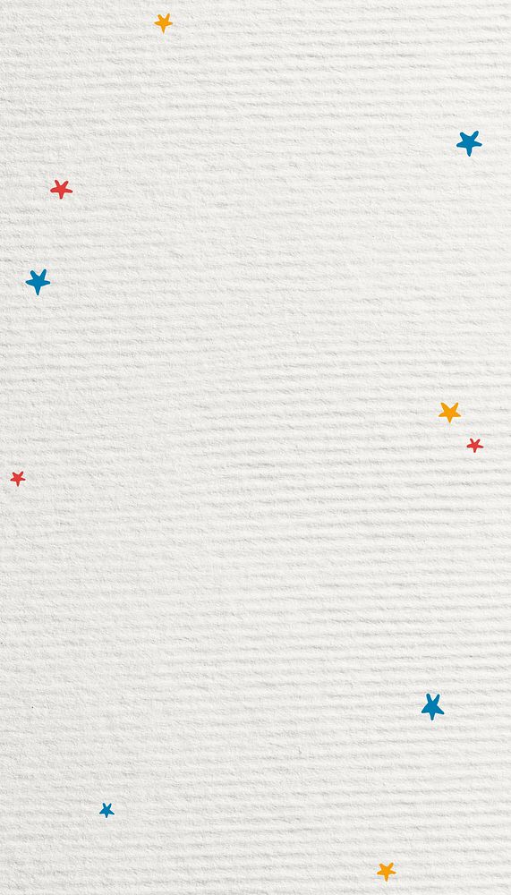 White textured mobile wallpaper, star border