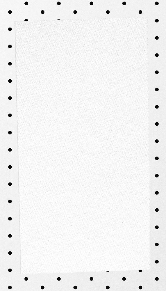 Polka dot frame phone wallpaper, black and white background