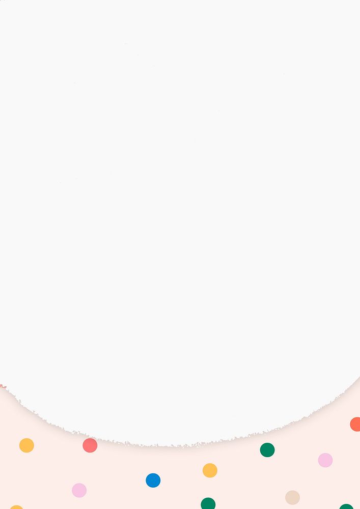 Polka dot frame background, pink pastel design
