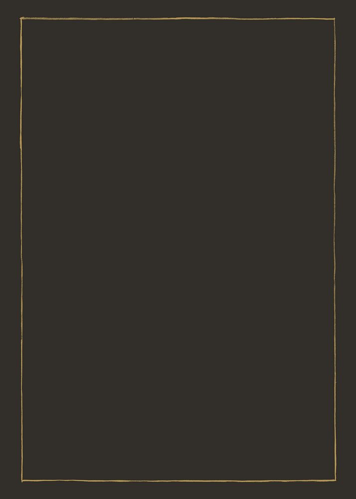 Gold line frame background, brown design