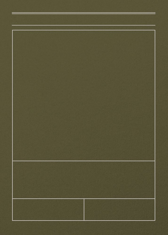 Line table frame background, dark green design