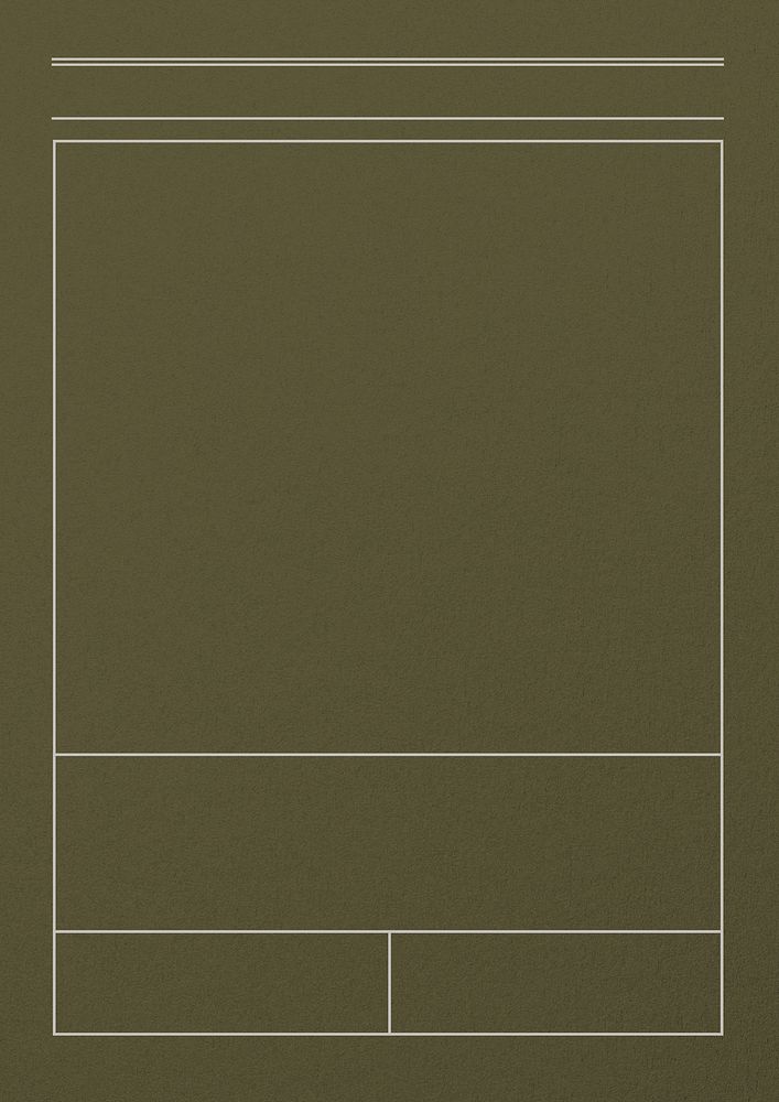 Line table frame background, dark green design