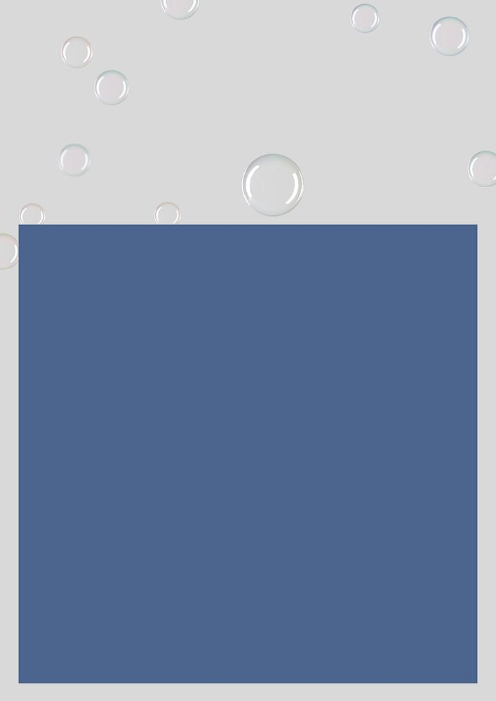 Gray bubble frame background, blue design