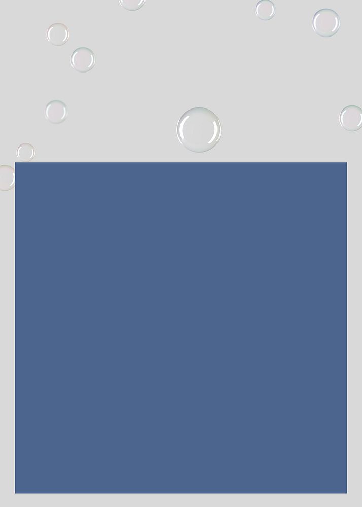 Gray bubble frame background, blue design