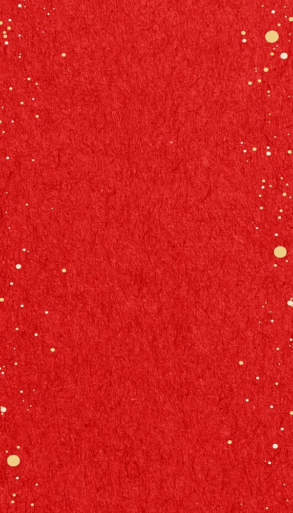 Red textured iPhone wallpaper, gold glitter border