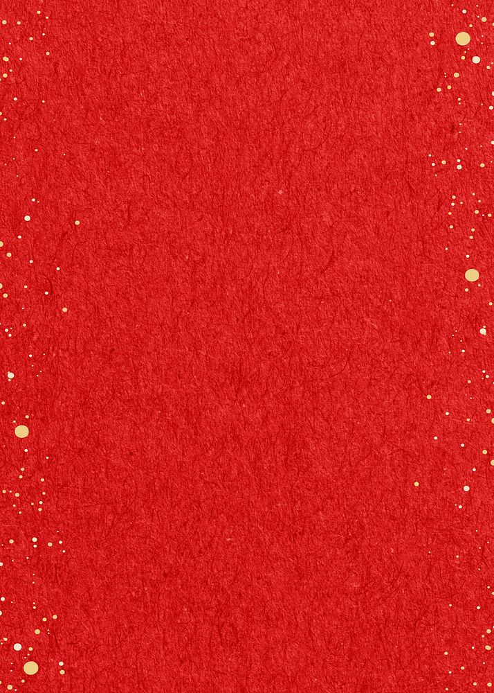 Red textured background, gold glitter border