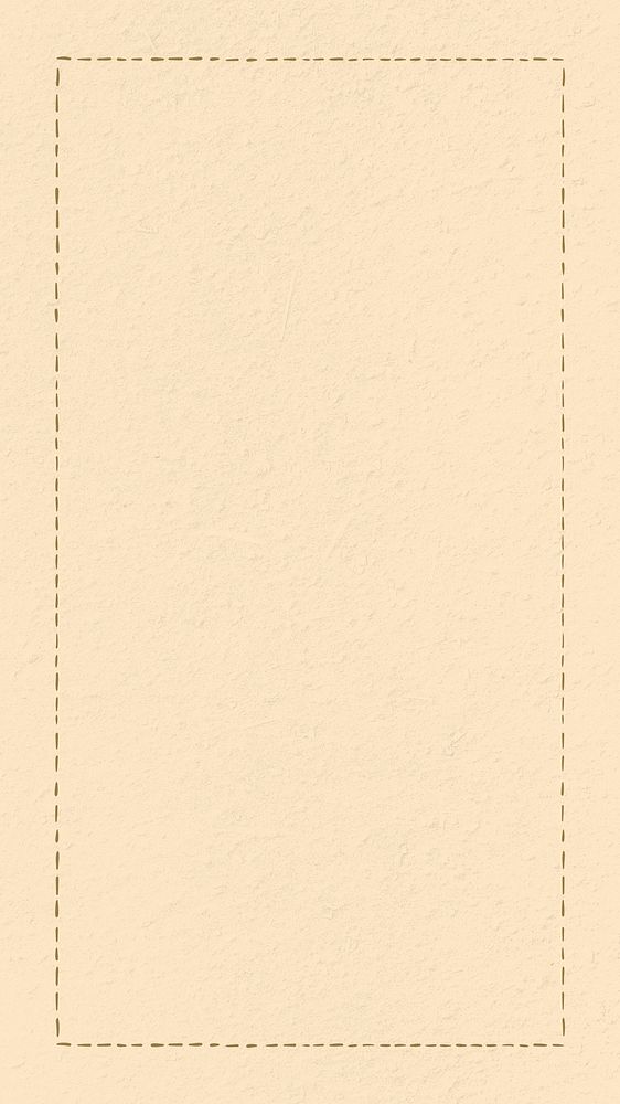 Dotted line frame iPhone wallpaper, beige design
