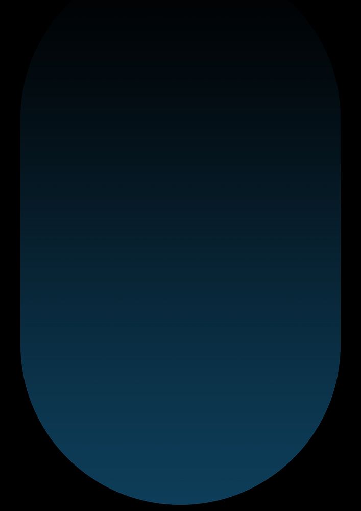 Gradient navy blue background, black frame design