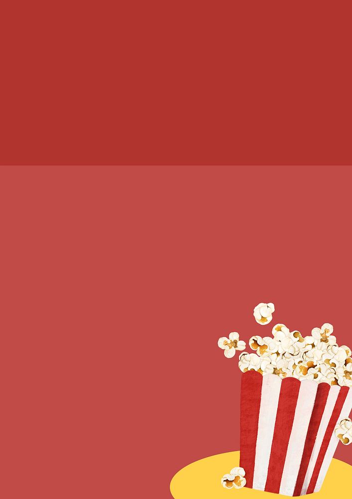 Red popcorn border background