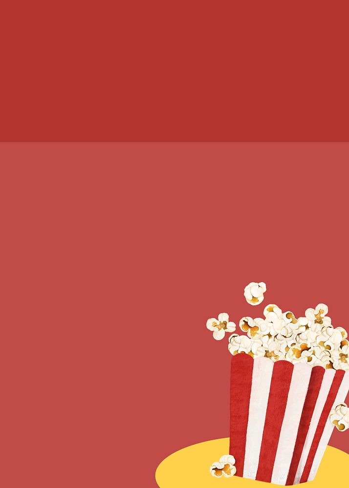 Red popcorn border background