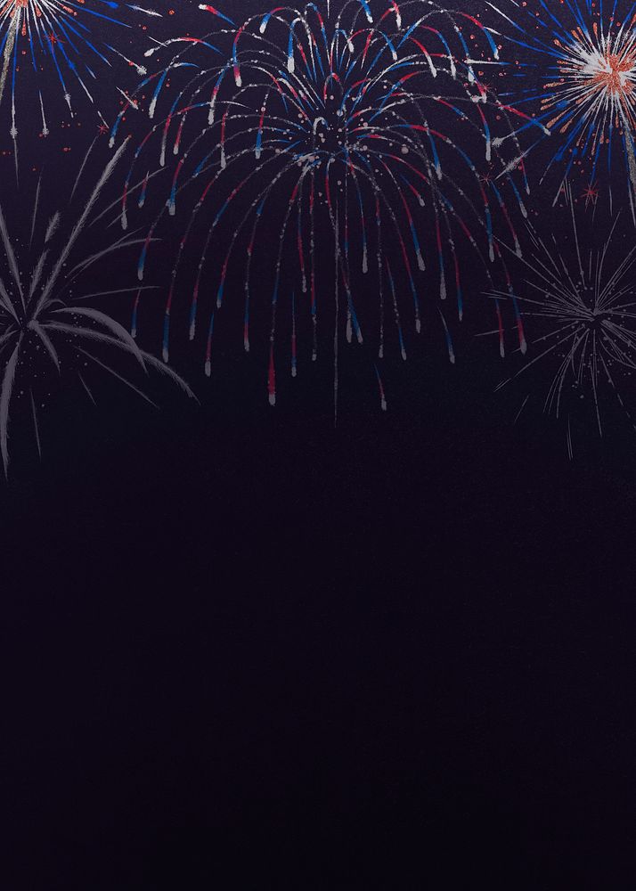 Purple festival fireworks background, party & celebration design