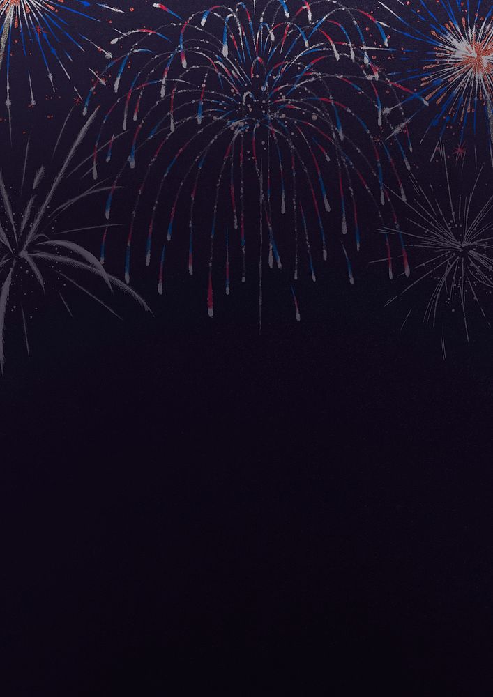 Purple festival fireworks background, party & celebration design