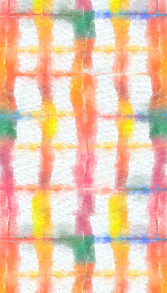 Colorful tie-dye patterned iPhone wallpaper, grid design