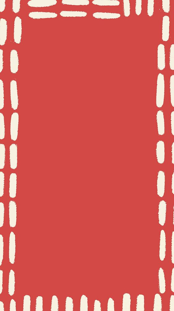 Red abstract frame iPhone wallpaper