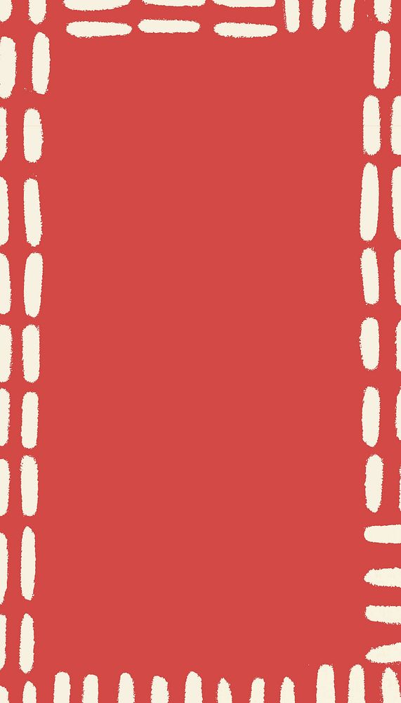 Red abstract frame iPhone wallpaper