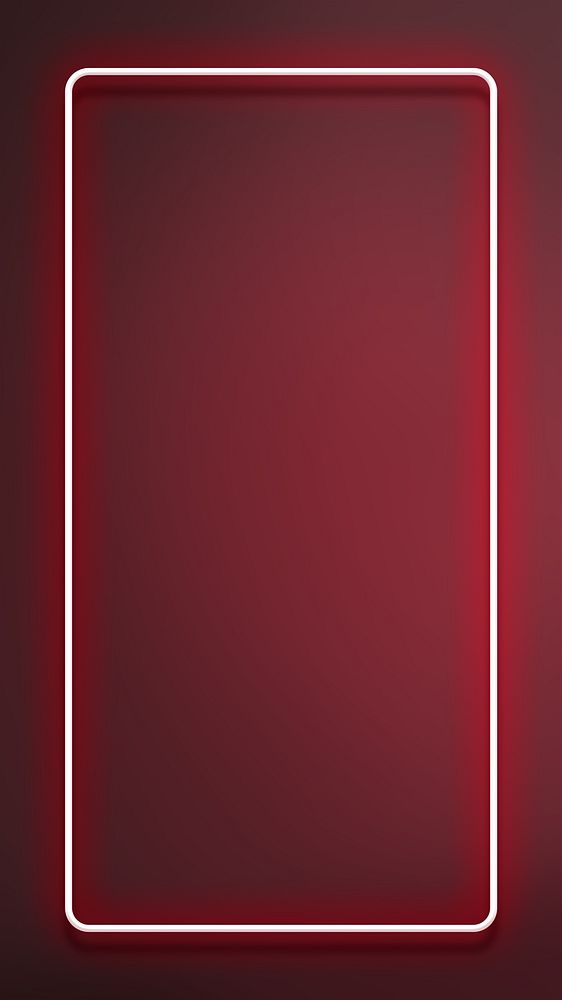 Neon red frame iPhone wallpaper
