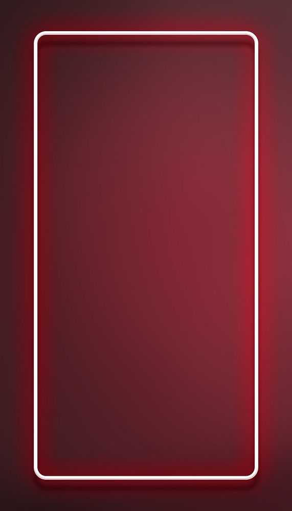 Neon red frame iPhone wallpaper