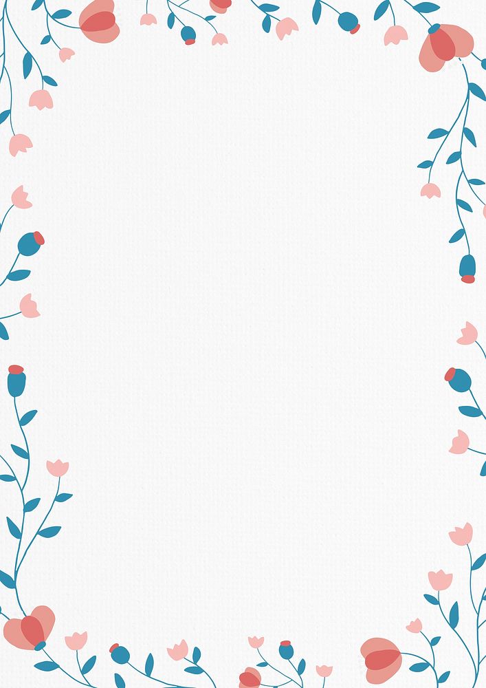 Aesthetic flower frame background