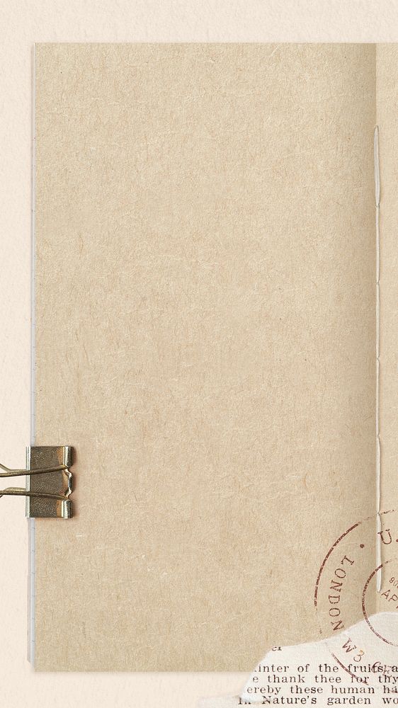 Vintage paper iPhone wallpaper, light brown design