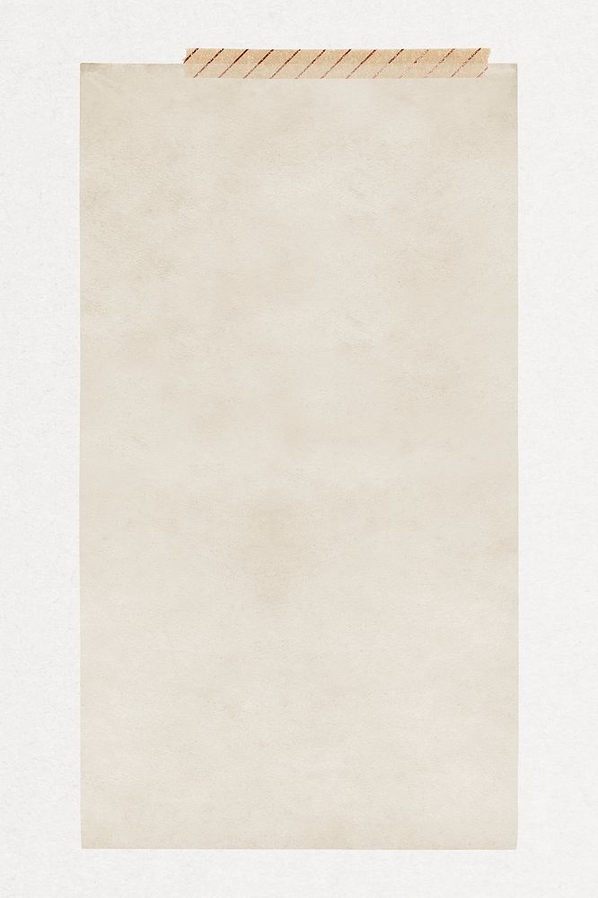 Beige paper collage element psd