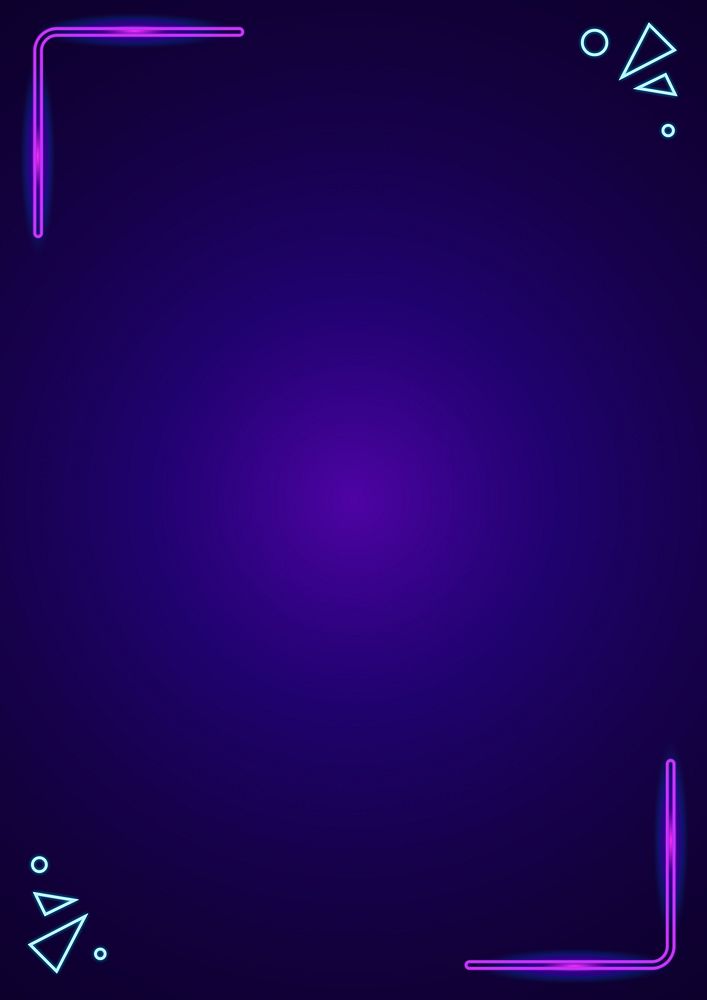 Neon purple border background