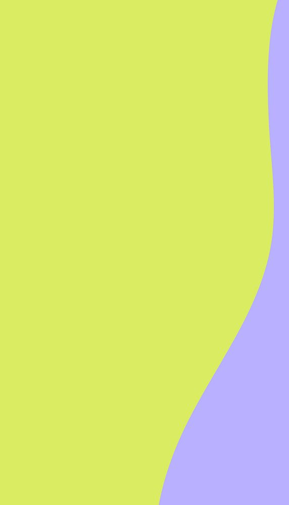 Lime green iPhone wallpaper, purple wave border