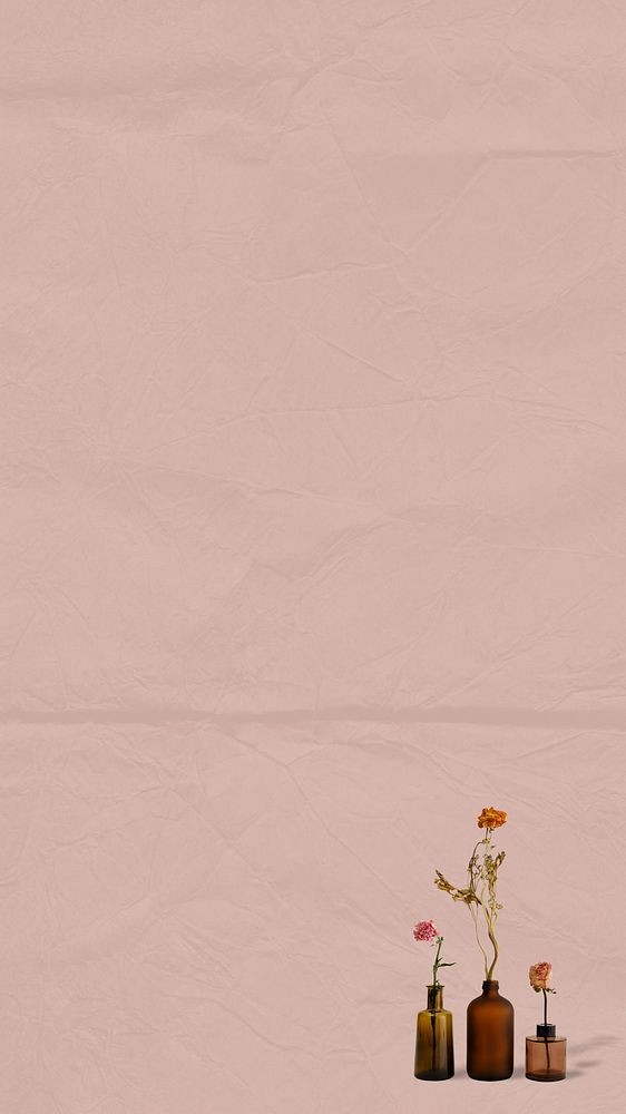 Flower vase border iPhone wallpaper, Free Photo rawpixel