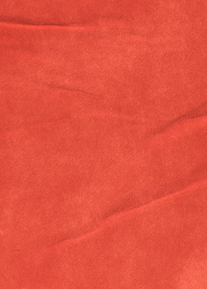 Red wrinkled paper background