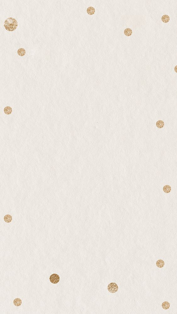 Beige textured iPhone wallpaper, gold glitter border