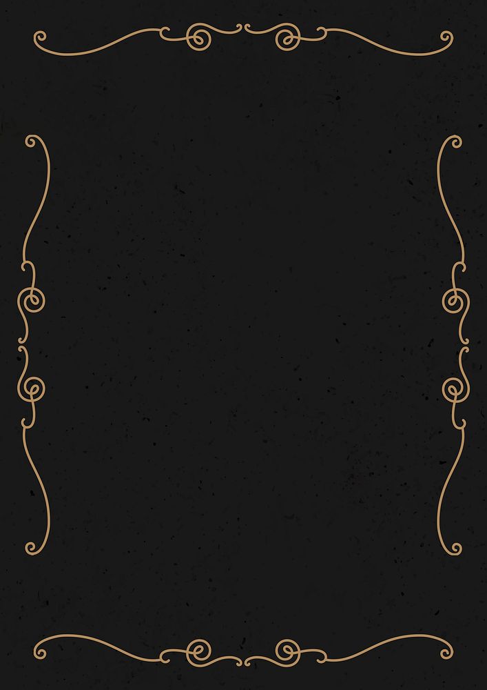 Vintage ornamental frame background, dark brown design