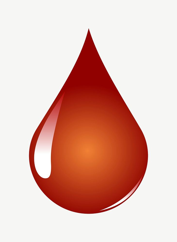 Blood droplet clipart illustration psd. Free public domain CC0 image.