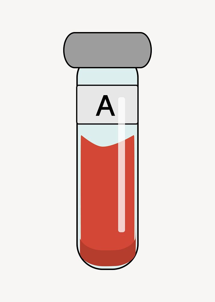 Blood group illustration. Free public domain CC0 image.