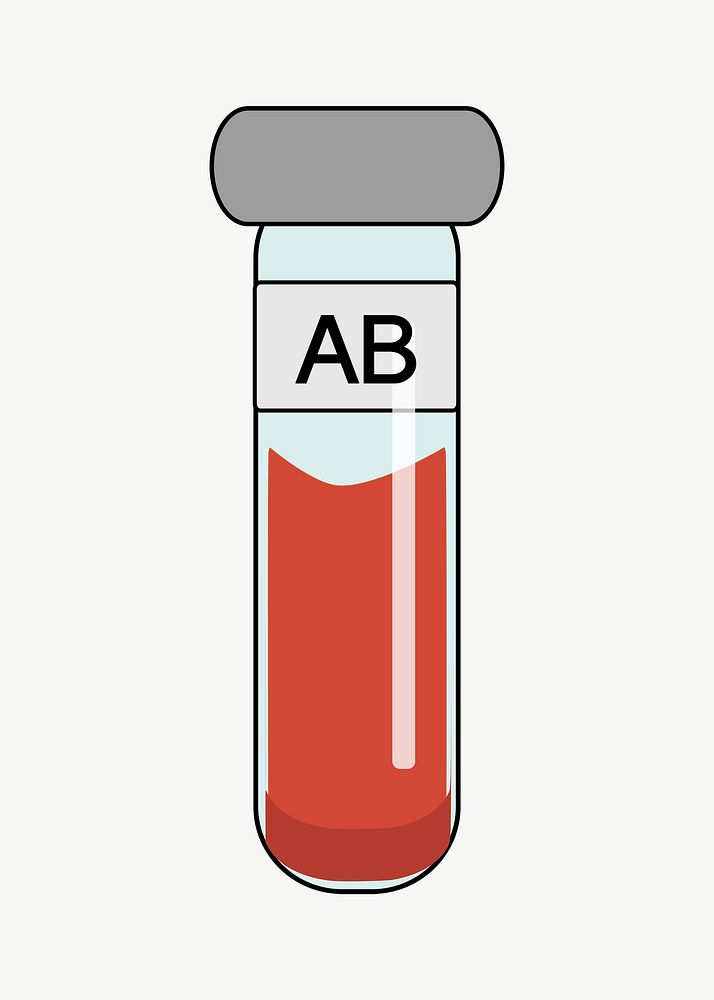 Blood group illustration psd. Free public domain CC0 image.
