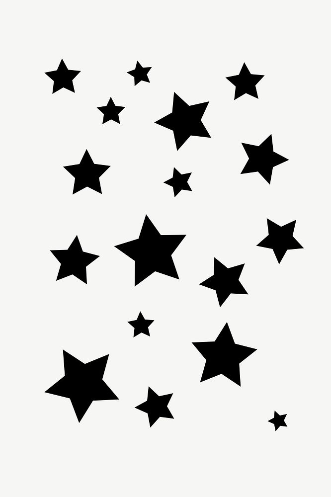  Stars illustration psd. Free public domain CC0 image.