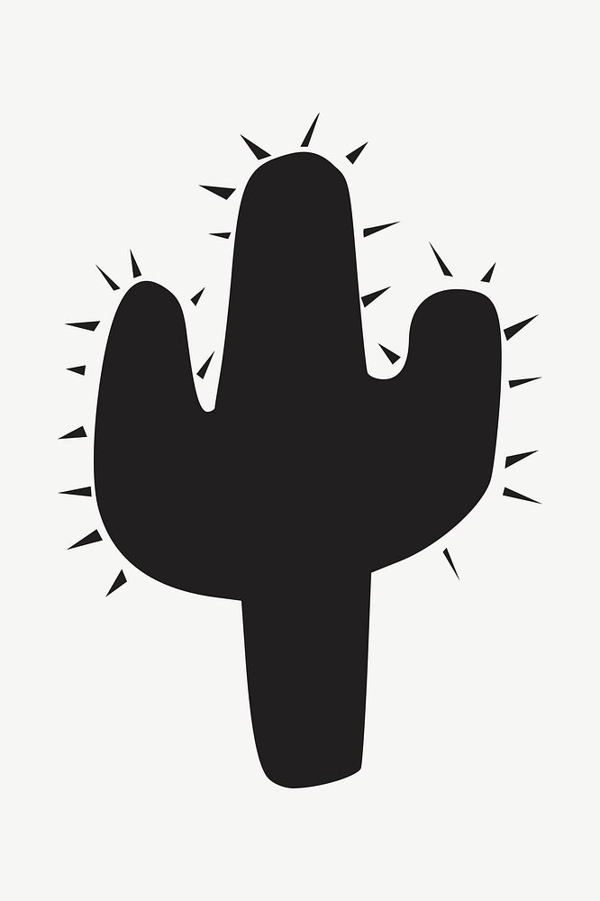 Cactus illustration psd. Free public domain CC0 image.