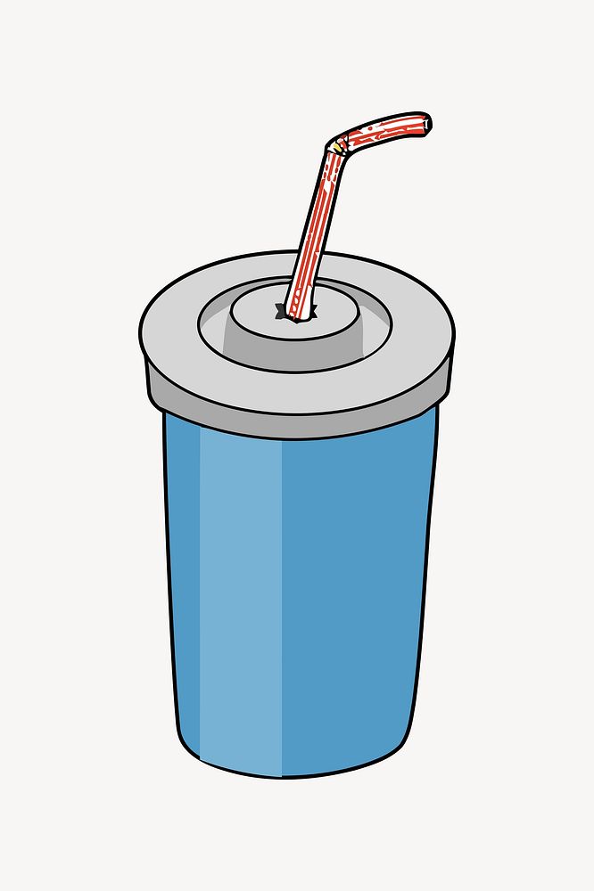 Drink illustration. Free public domain CC0 image.